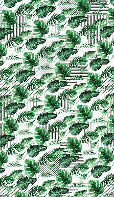 Perdea roleta cu model de frunze tropicale