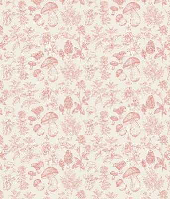 Roleta blackout cu model de ciuperci desenate