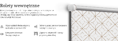 Perdea roleta în model maro