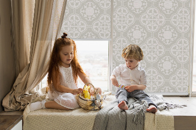 Roletă blackout în model țiglă marocană