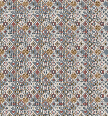 Perdea roleta cu model de romburi decorative