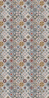 Perdea roleta cu model de romburi decorative