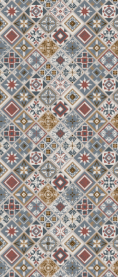 Perdea roleta cu model de romburi decorative