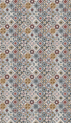 Perdea roleta cu model de romburi decorative
