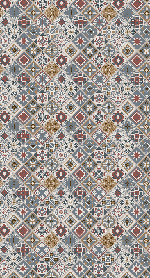 Perdea roleta cu model de romburi decorative