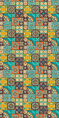 Roleta opacă cu imprimeu mandala colorat