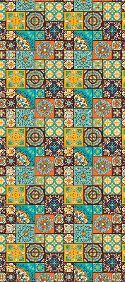 Roleta opacă cu imprimeu mandala colorat