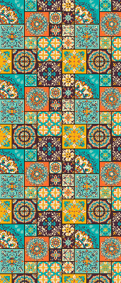 Roleta opacă cu imprimeu mandala colorat