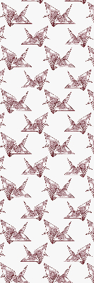 Roleta blackout cu model lebede origami