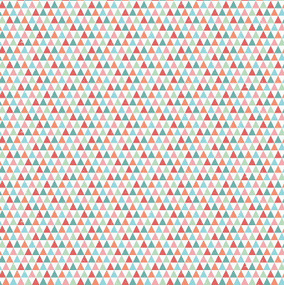Roletă opacă cu model de triunghiuri colorate