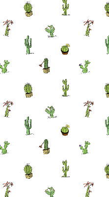 Perdea roleta cu model de cactuși
