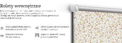 Roleta opacă cu model Frunze care cad