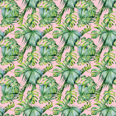 Perdea roleta cu model de frunze tropicale