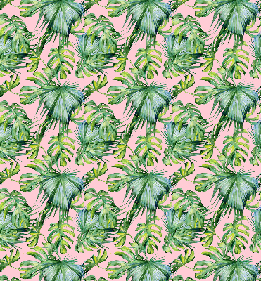 Perdea roleta cu model de frunze tropicale