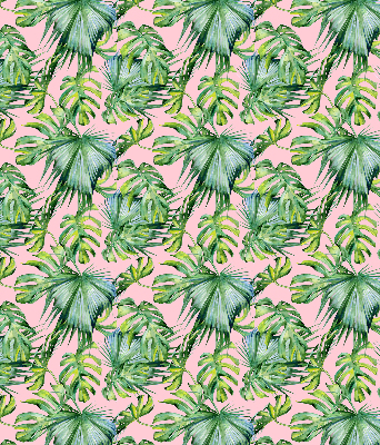 Perdea roleta cu model de frunze tropicale