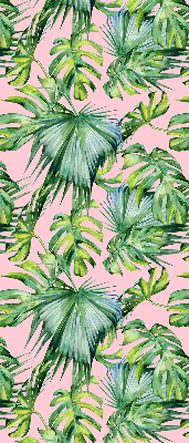 Perdea roleta cu model de frunze tropicale