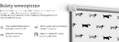 Perdea roleta cu câini desenați