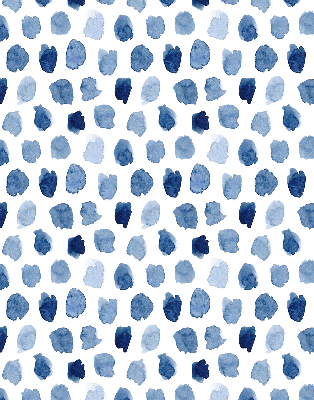 Roletă opacă cu pete pictate în albastru