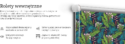 Roletă opacă cu plante exotice