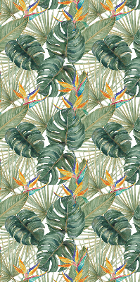 Roletă blackout cu model tropical de plante