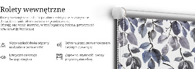 Roleta opacă cu frunze întunecate