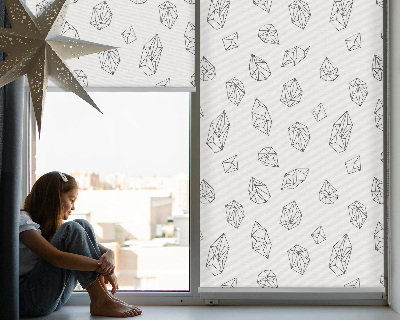 Perdea roleta cu forme geometrice