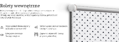Roletă opacă cu model Triunghiuri