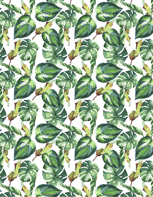 Roletă opacă cu model Plante tropicale