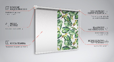 Roletă opacă cu model Plante tropicale