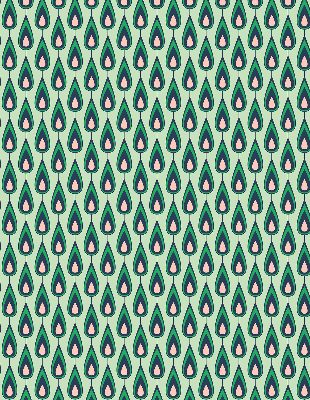 Roletă opacă cu design de avocado