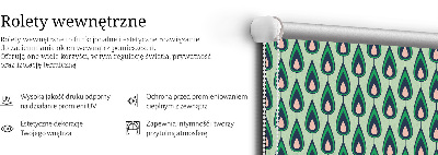 Roletă opacă cu design de avocado