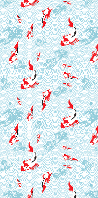 Roleta blackout cu model pește în apă