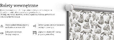 Roletă blackout gri Vulpi