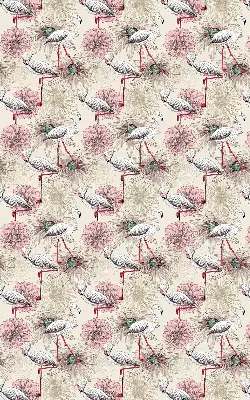 Roletă opacă cu model de flamingi albi