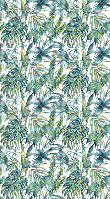 Roletă opacă cu model de frunze tropicale