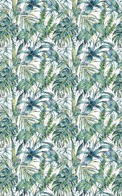 Roletă opacă cu model de frunze tropicale