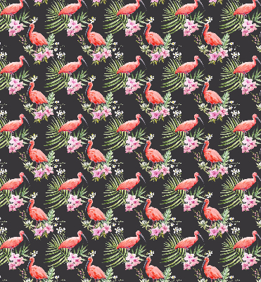 Perdea roleta cu model flamingo pe plante