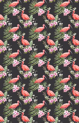 Perdea roleta cu model flamingo pe plante