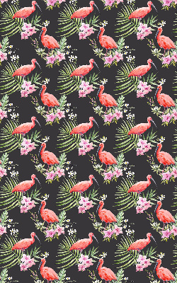 Perdea roleta cu model flamingo pe plante