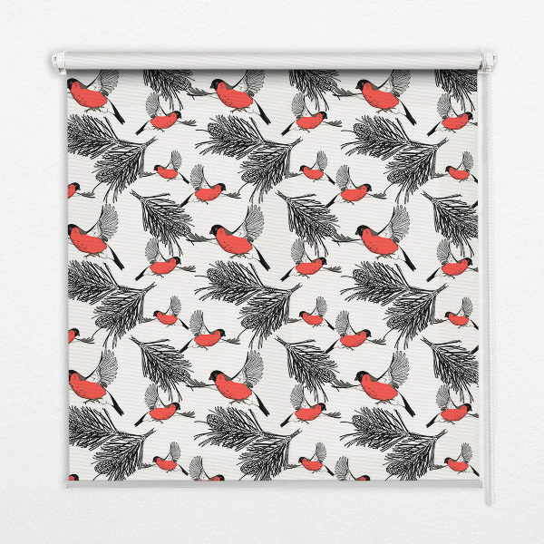 Roletă opacă cu păsări bullfinch