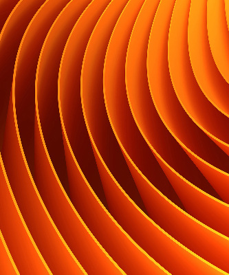 Roletă blackout cu model de abstracție portocalie