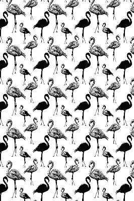 Perdea roleta cu model de flamingi negri