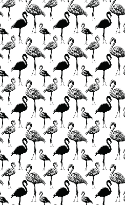 Perdea roleta cu model de flamingi negri