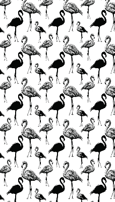 Perdea roleta cu model de flamingi negri