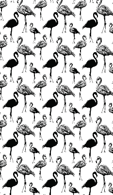 Perdea roleta cu model de flamingi negri