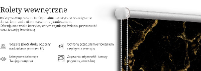 Perdea roleta în culoarea marmurei negre