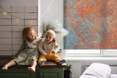 Roletă opacă în culoare tablă metalică portocalie