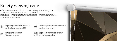 Roletă opacă cu model Triunghiuri de aur