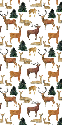 Roletă blackout cu motiv cerbi și căprioare