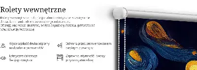 Perdea roleta cu model Planete